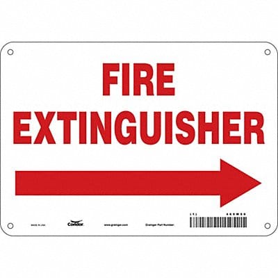 Safety Sign 7 in x 10 in Aluminum