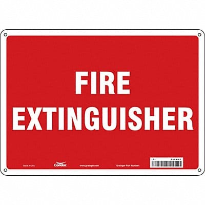 Safety Sign 10 in x 14 in Aluminum