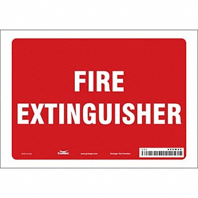 Safety Sign 7 in x 10 in Vinyl