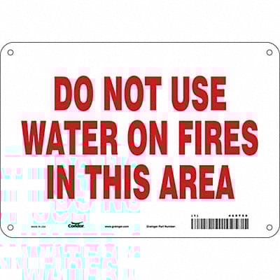 Safety Sign 7 in x 10 in Polyethylene