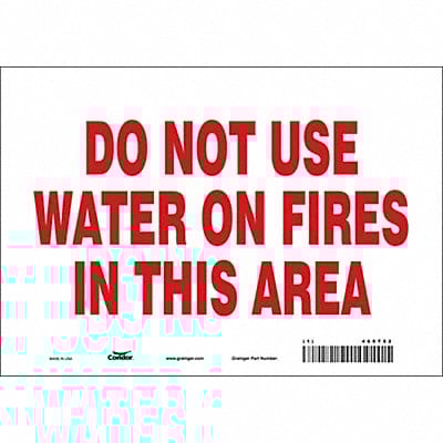 Safety Sign 7 inx10 in Vinyl