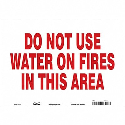 Safety Sign 10 in x 14 in Vinyl