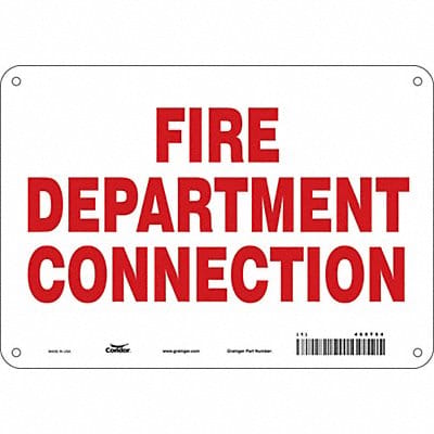 Safety Sign 7 in x 10 in Aluminum