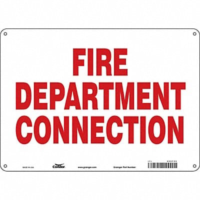 Safety Sign 10 in x 14 in Aluminum
