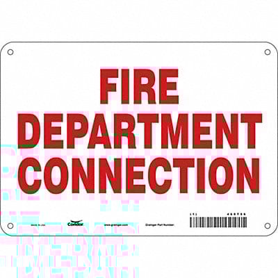 Safety Sign 7 in x 10 in Glow Vinyl