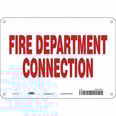 Safety Sign 7 in x 10 in Aluminum