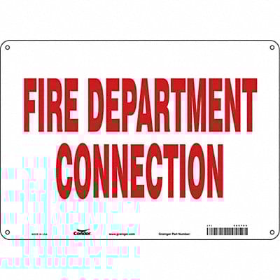 Safety Sign 10 in x 14 in Polyethylene