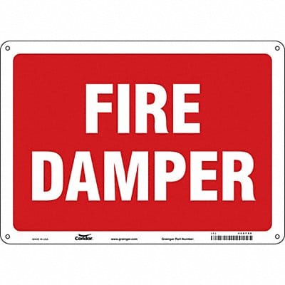 Safety Sign 10 in x 14 in Polyethylene