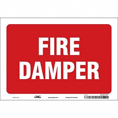 Safety Sign 7 in x 10 in Vinyl