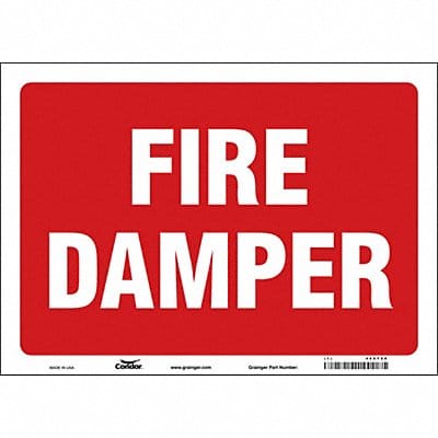 Safety Sign 10 in x 14 in Vinyl