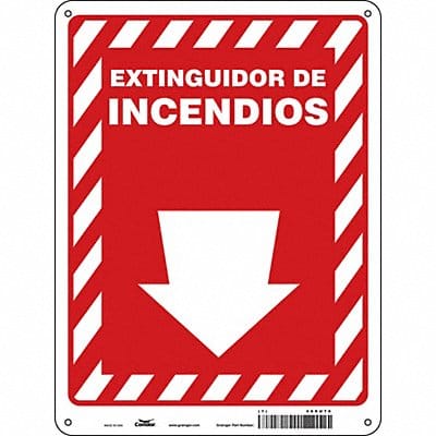 Safety Sign 12 in x 9 in Polyethylene