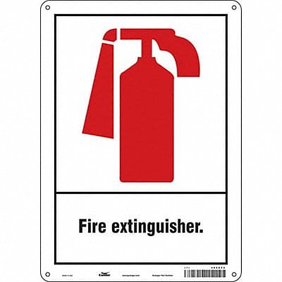 Safety Sign 14 in x 10 in Polyethylene