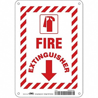 Safety Sign 10 in x 7 in Aluminum