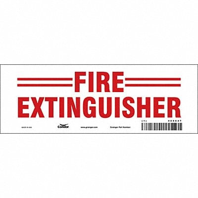 Safety Sign 3 1/2 in x 10 in Vinyl PK10