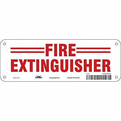 Safety Sign 3 1/2 x 10 in Polyethylene