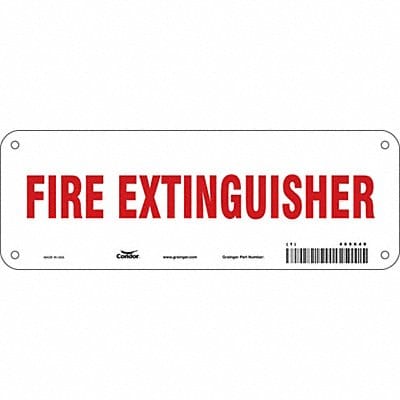 Safety Sign 3 1/2 in x 10 in Aluminum