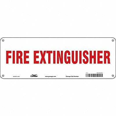 Safety Sign 5 in x 14 in Polyethylene
