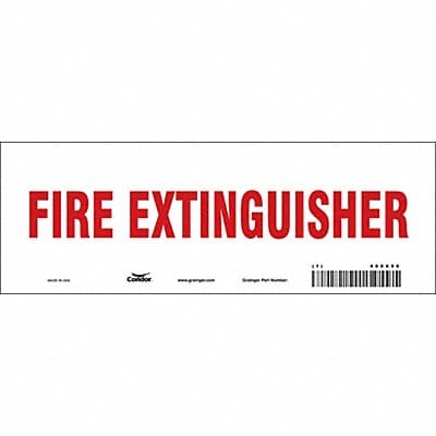 Safety Sign 3 1/2 in x 10 in Vinyl