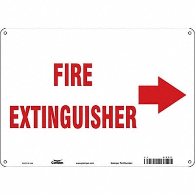 Safety Sign 10 in x 14 in Polyethylene