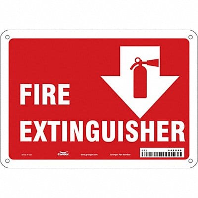 Safety Sign 7 in x 10 in Aluminum