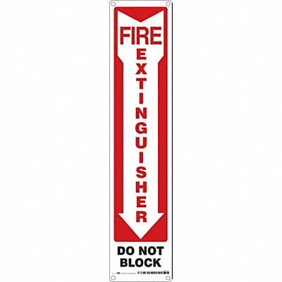 Safety Sign 18 in x 4 in Aluminum