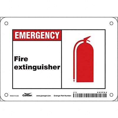 Safety Sign 5 in x 7 in Glow Vinyl