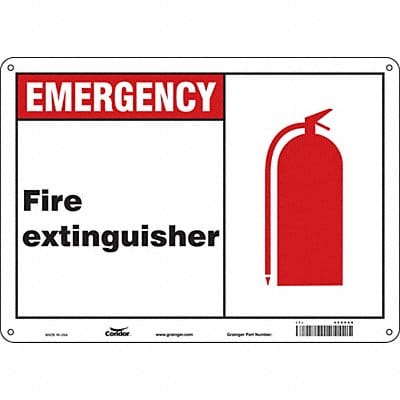 Safety Sign 10 in x 14 in Glow Vinyl