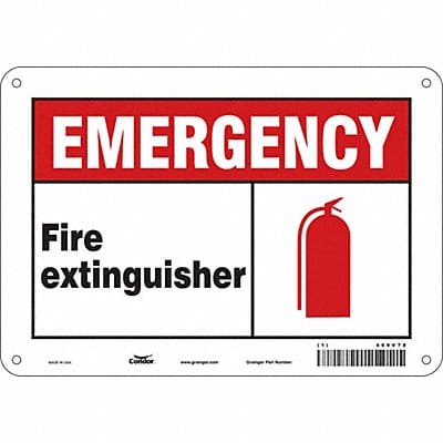 Safety Sign 7 in x 10 in Glow Vinyl