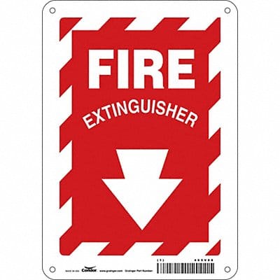 Safety Sign 10 in x 7 in Aluminum