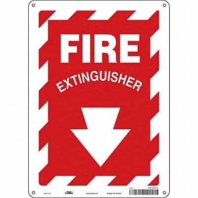 Safety Sign 14 in x 10 in Polyethylene