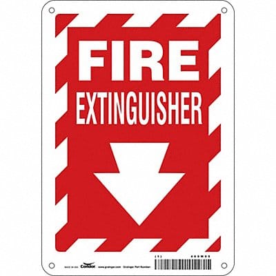 J7049 Safety Sign 10 in x 7 in Polyethylene