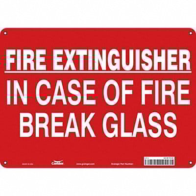 Safety Sign 10 in x 14 in Polyethylene