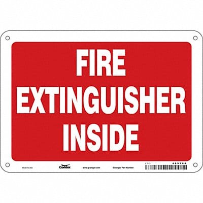 Safety Sign 7 in x 10 in Aluminum