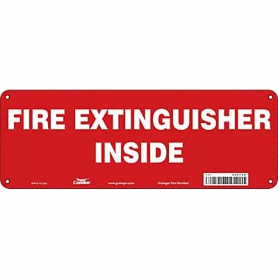 Safety Sign 5 in x 14 in Polyethylene