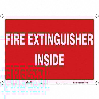 Safety Sign 10 in x 14 in Aluminum