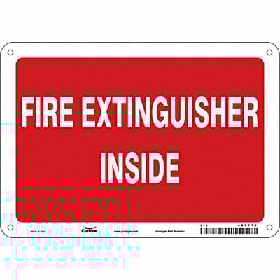 Safety Sign 7 in x 10 in Polyethylene