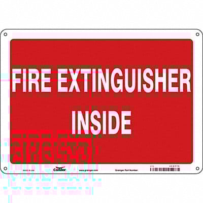 Safety Sign 10 in x 14 in Polyethylene