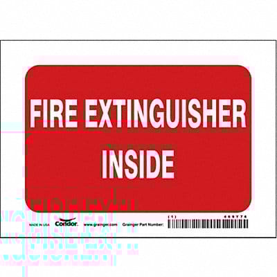 Safety Sign 5 in x 7 in Vinyl