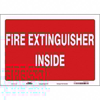 Safety Sign 10 in x 14 in Vinyl
