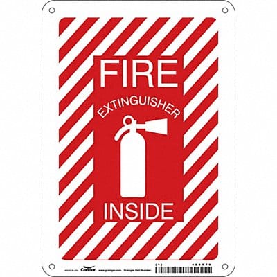 Safety Sign 10 in x 7 in Aluminum