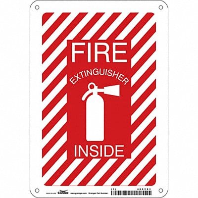 Safety Sign 10 in x 7 in Polyethylene