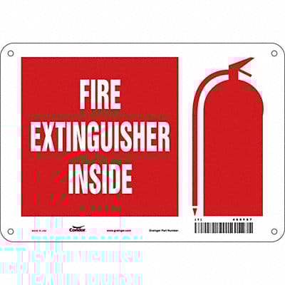 Safety Sign 7 in x 10 in Aluminum