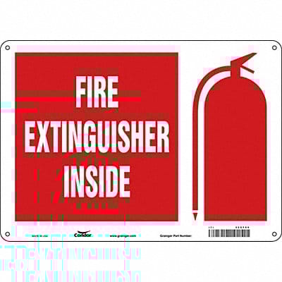 Safety Sign 10 in x 14 in Polyethylene