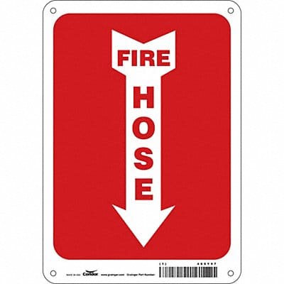 Safety Sign 10 in x 7 in Aluminum