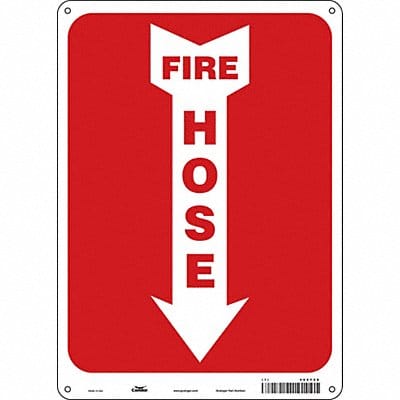 Safety Sign 14 in x 10 in Aluminum