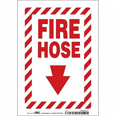 J7051 Safety Sign 10 in x 7 in Polyethylene