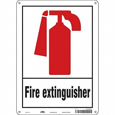 Safety Sign 14 in x 10 in Aluminum