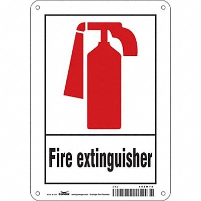 Safety Sign 10 in x 7 in Polyethylene