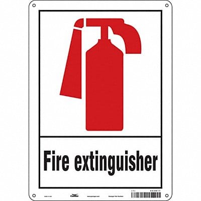 Safety Sign 14 in x 10 in Polyethylene