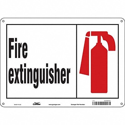Safety Sign 10 in x 14 in Aluminum